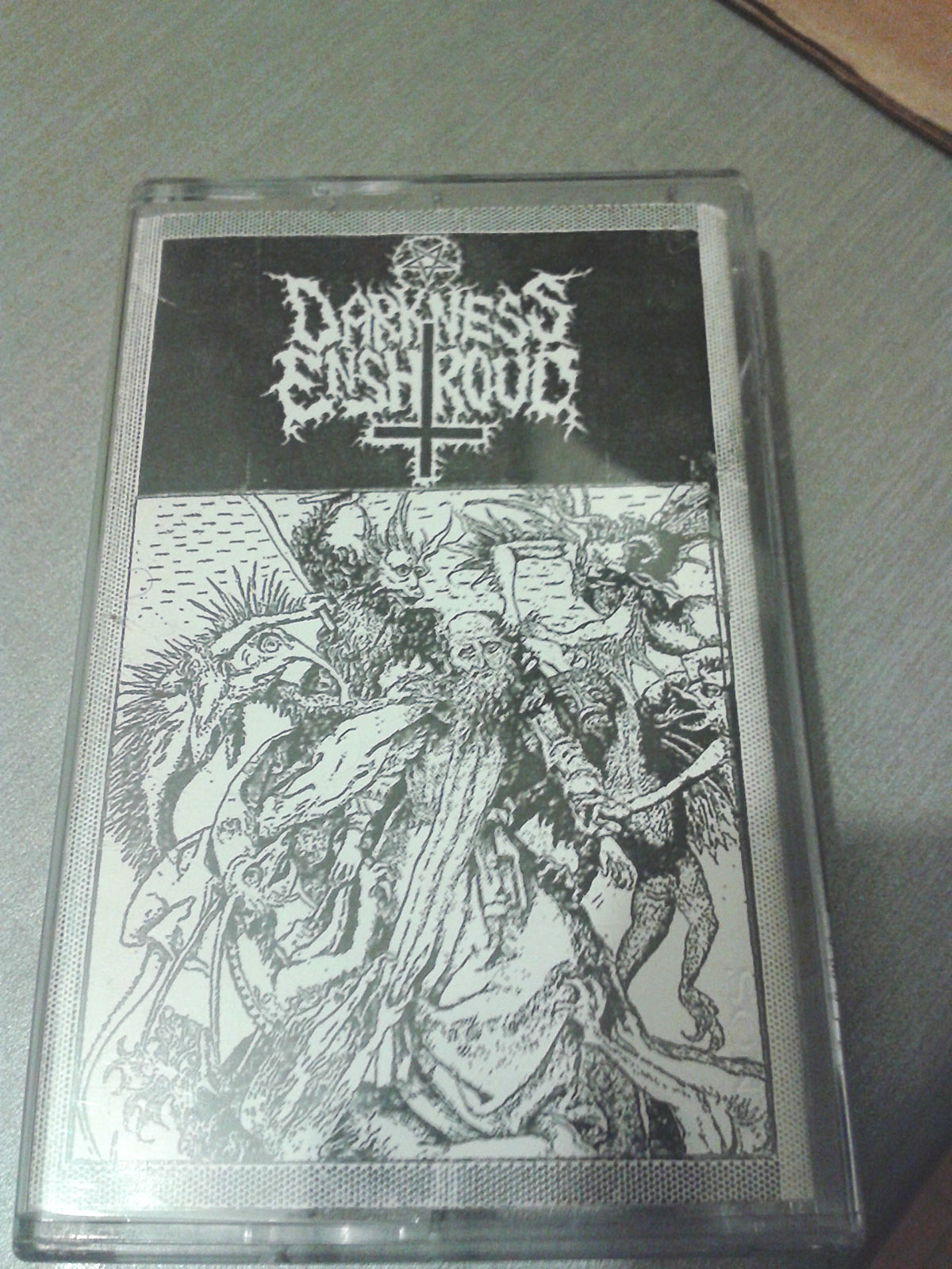 DARKNESS ENSHROUD demo tape, courtesy of Oliver Mitchell