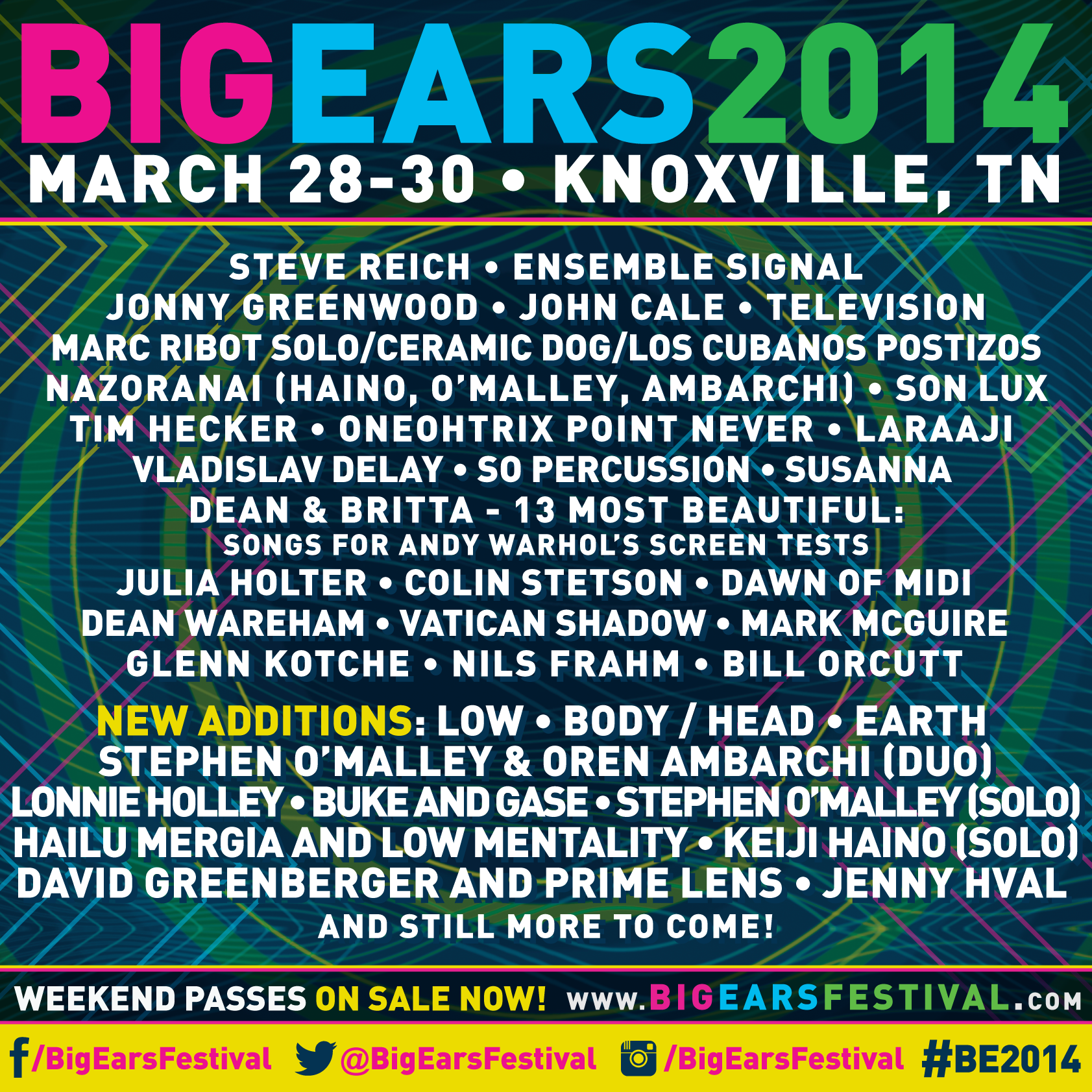 Stephen O'Malley & Oren Ambarchi (duo) @ Big Ears Festival
