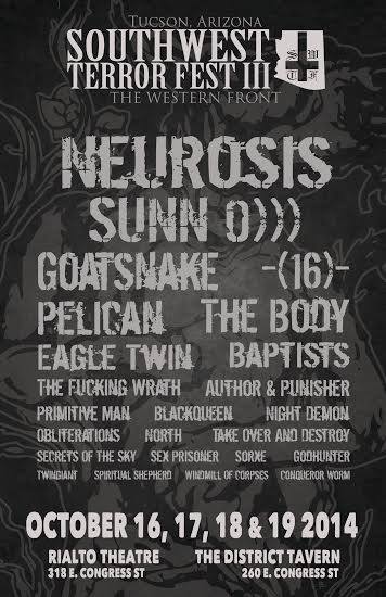 SUNN O))) @ Southwest Terror Fest / Rialto Theatre