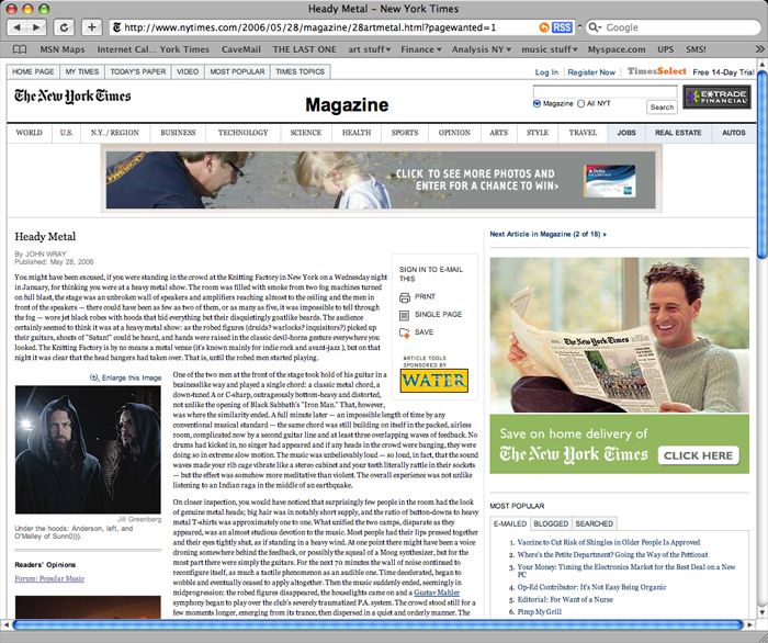 SUNN vs NY TIMES Magazine