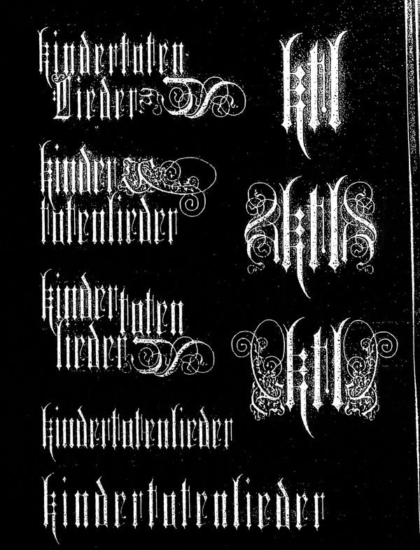 KTL cover & kindertotenlieder logos
