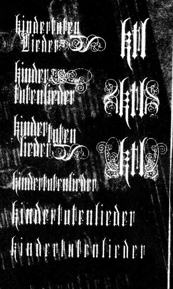 KTL cover & kindertotenlieder logos