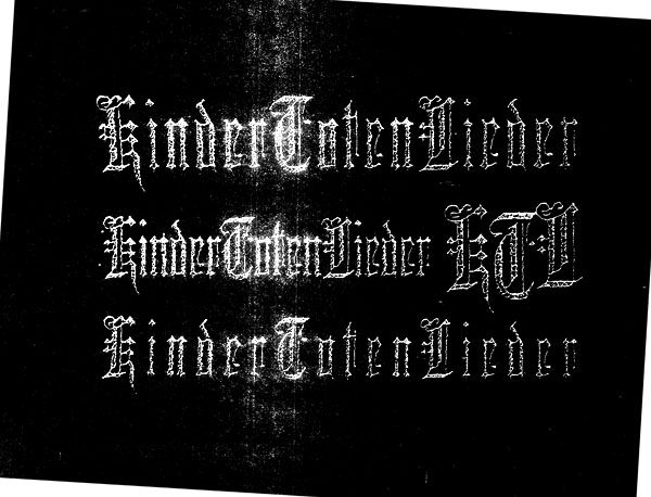 KTL cover & kindertotenlieder logos
