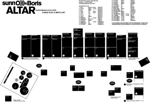 SUNN O))) & BORIS present ALTAR @ ATP NY Sept 2010