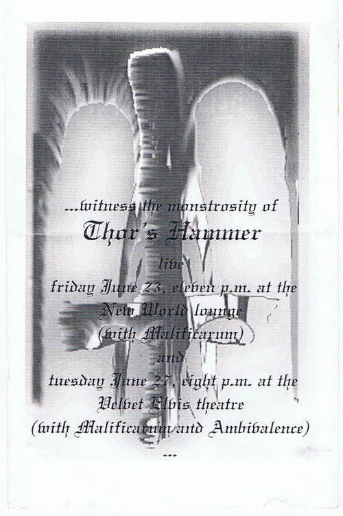 Thorr's Hammer flyer 1994