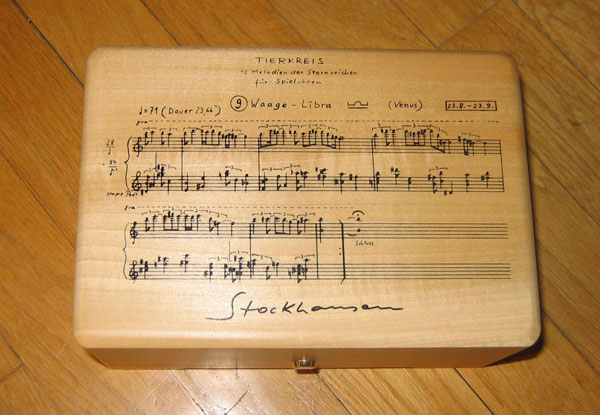 Stockhausen Zodiac music boxes (3rd series)