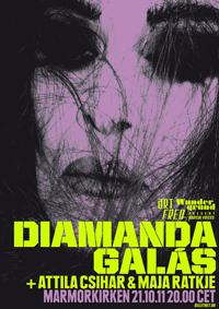 Attila Csihar supports Diamanda Galas in Copenhagen 21st October 0211