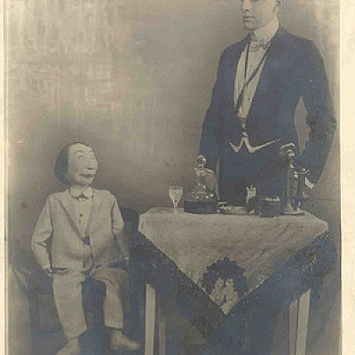Vintage ventriloquism portraits