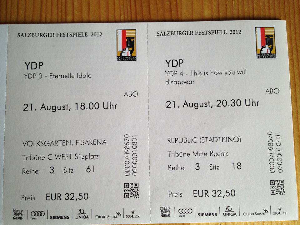 Gisèle Vienne program at Salzburger Festspiele 2012
