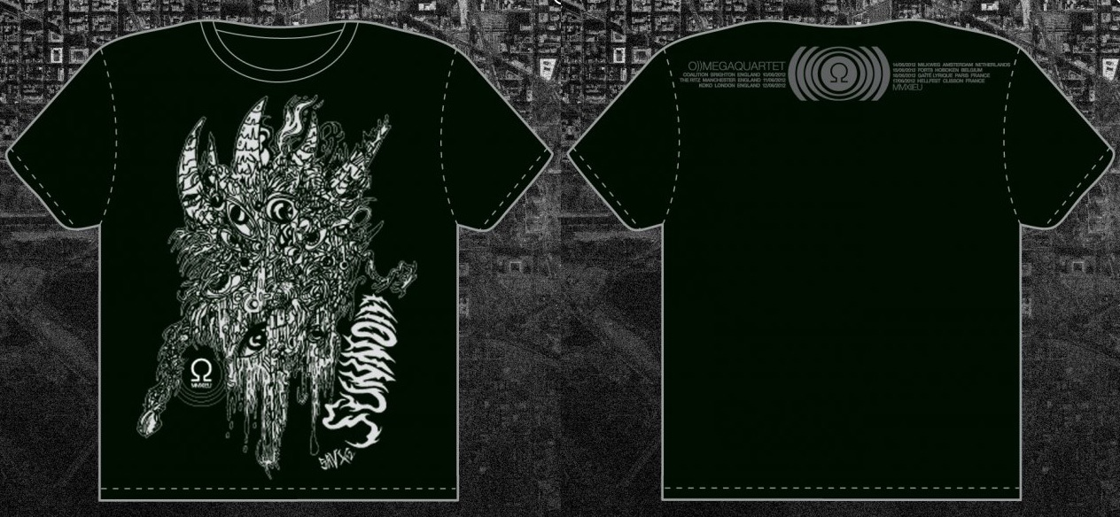 SUNN O))) 2012 Black Logo/backline &2012 SAVX collaboration shirts mailorder