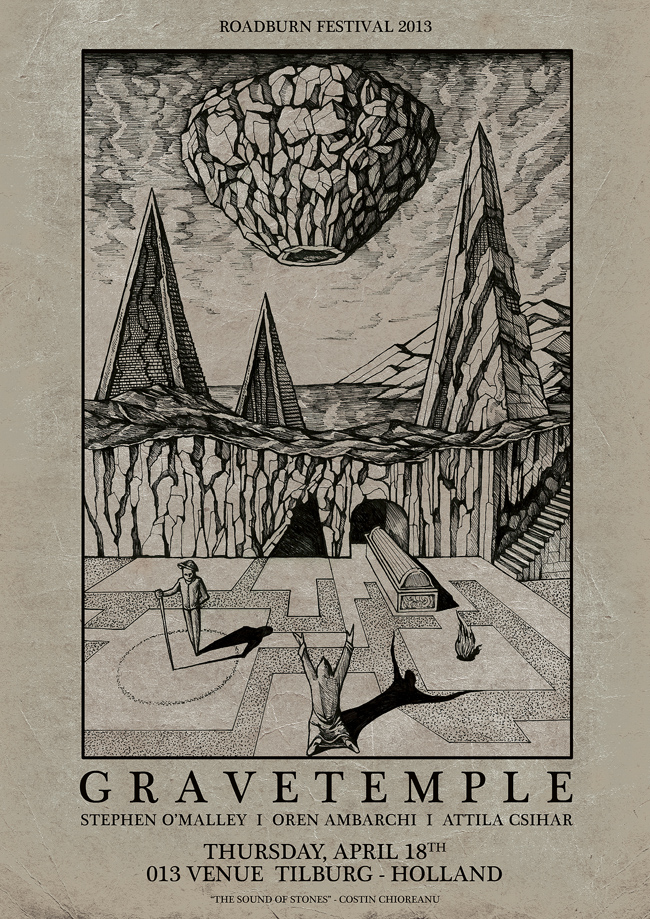 GRAVETEMPLE at Roadburn poster by Costin Chioreanu