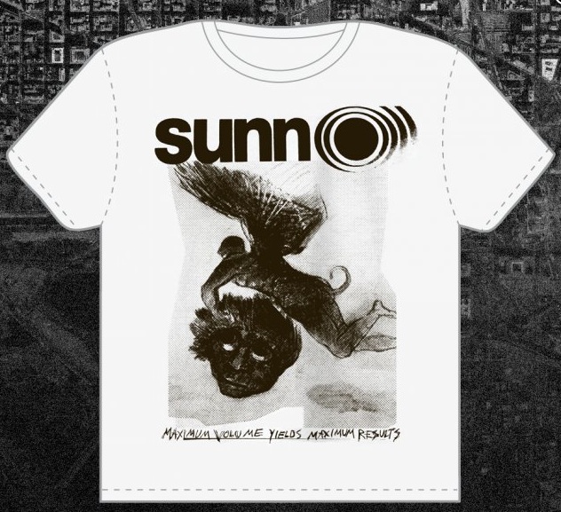 SUNN O))) February 2013 tour shirt remainders now on sale at DAYAFTERPRINTS
