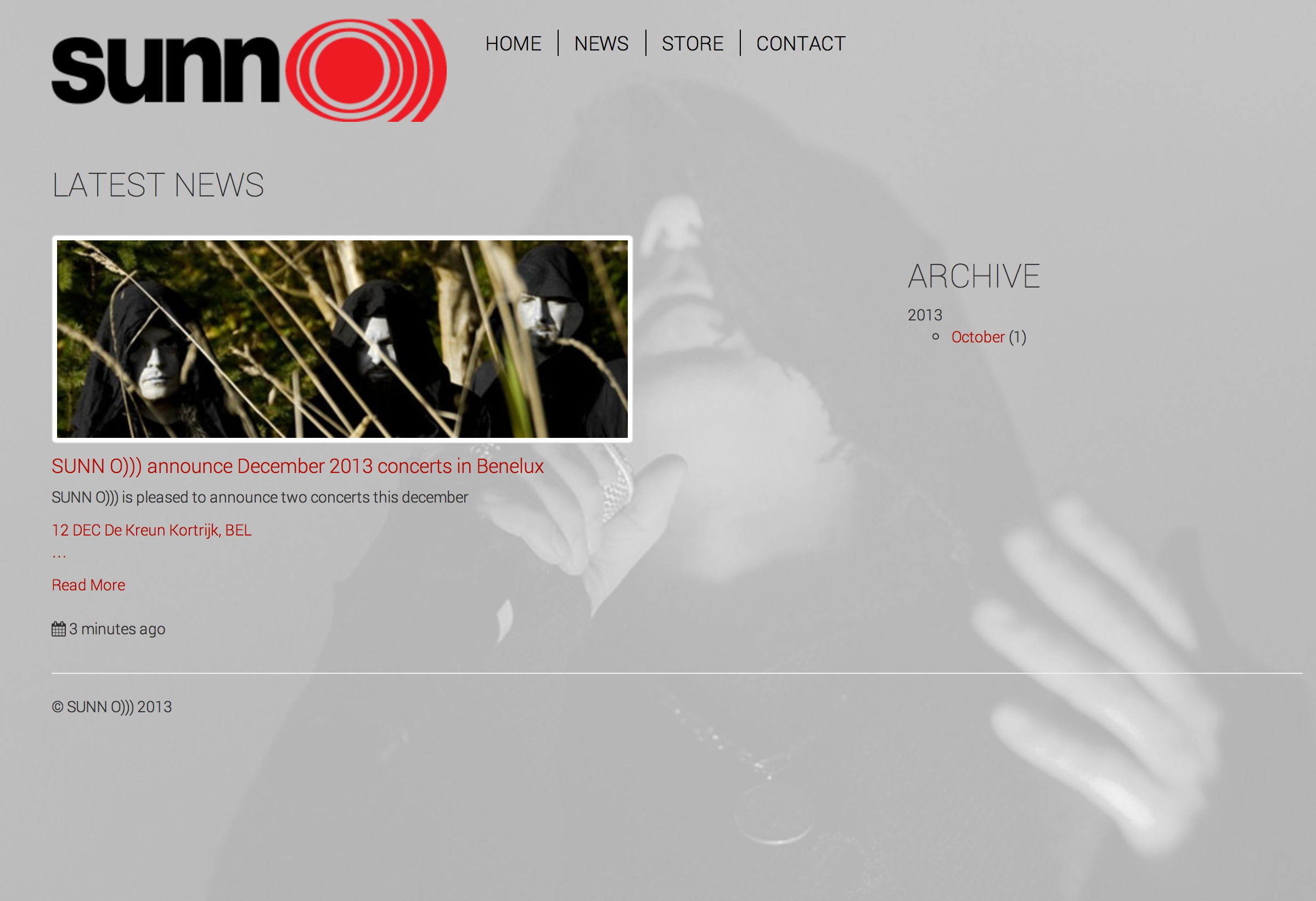 SUNN O))) Website/webstore launched