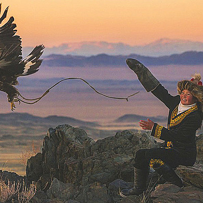 A 13-year-old eagle huntress in Mongolia