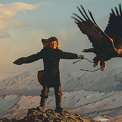 A 13-year-old eagle huntress in Mongolia