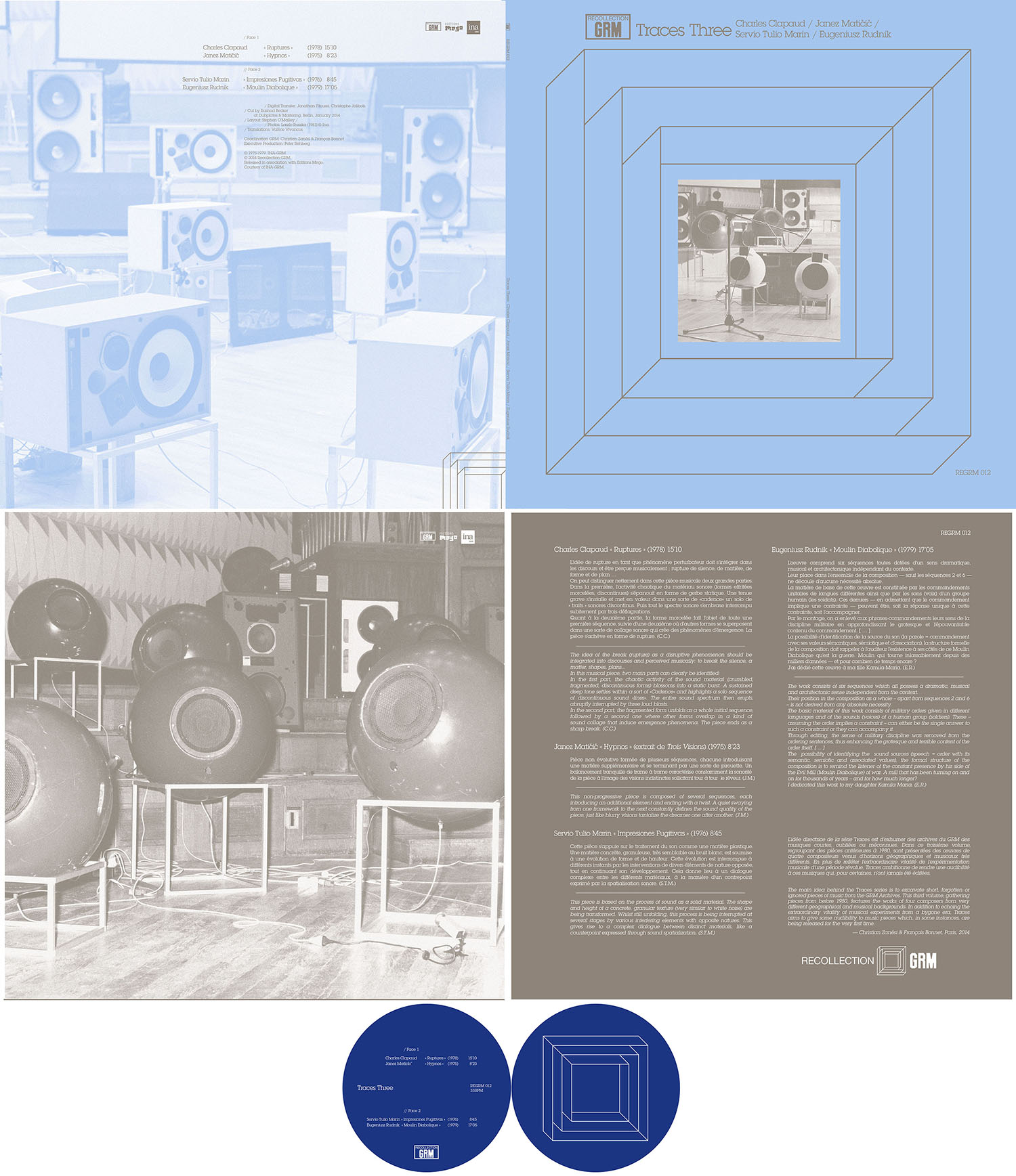 REGRM 012 TRACES THREE LP design