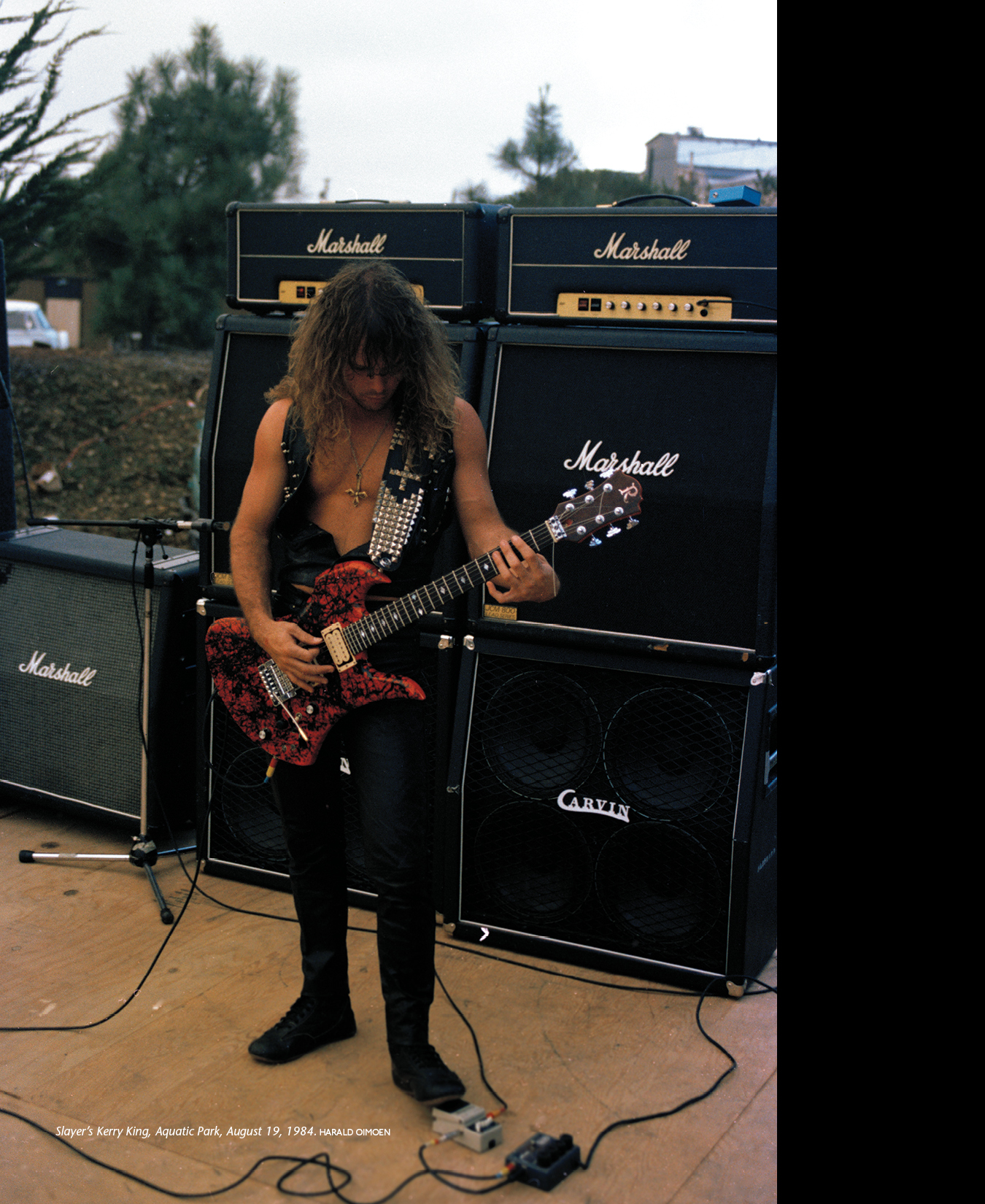 SLAYER's JMPs, where are they now? p. 130 from MURDER IN THE FRONT ROW, pic: Harald Oimoen, 08/19/1984