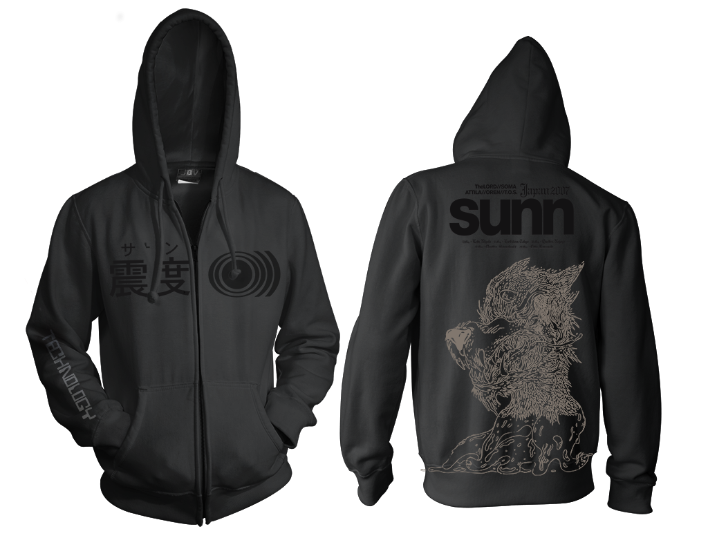 SUNN O))) SAVX JAPAN 2007 tour shirt/hoodie