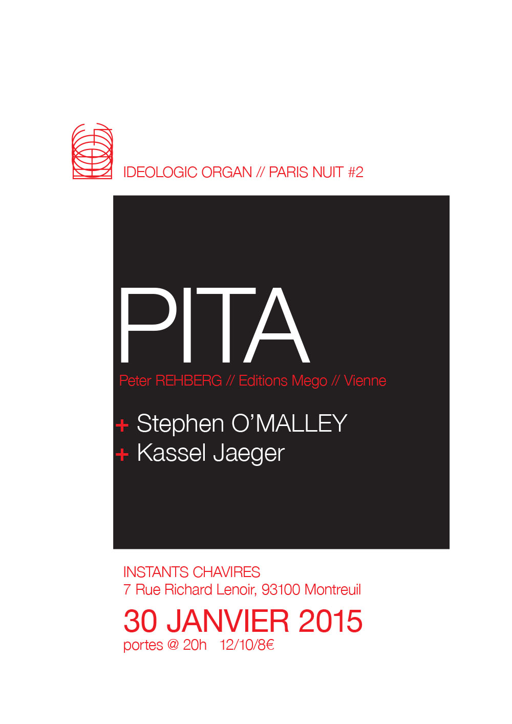 IO night in Paris #2 (PITA, Kassel Jaeger, SOMA (solo))