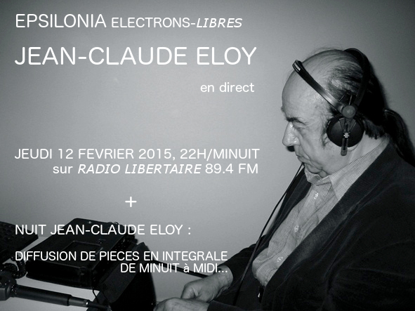 E P S I L O N I A: Jean-Claude Eloy 12 February live Midnight-Noon