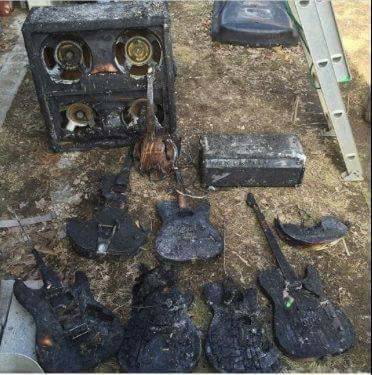 guitars and amps from the Famous Great White Fire Show - $2500 (dallas)