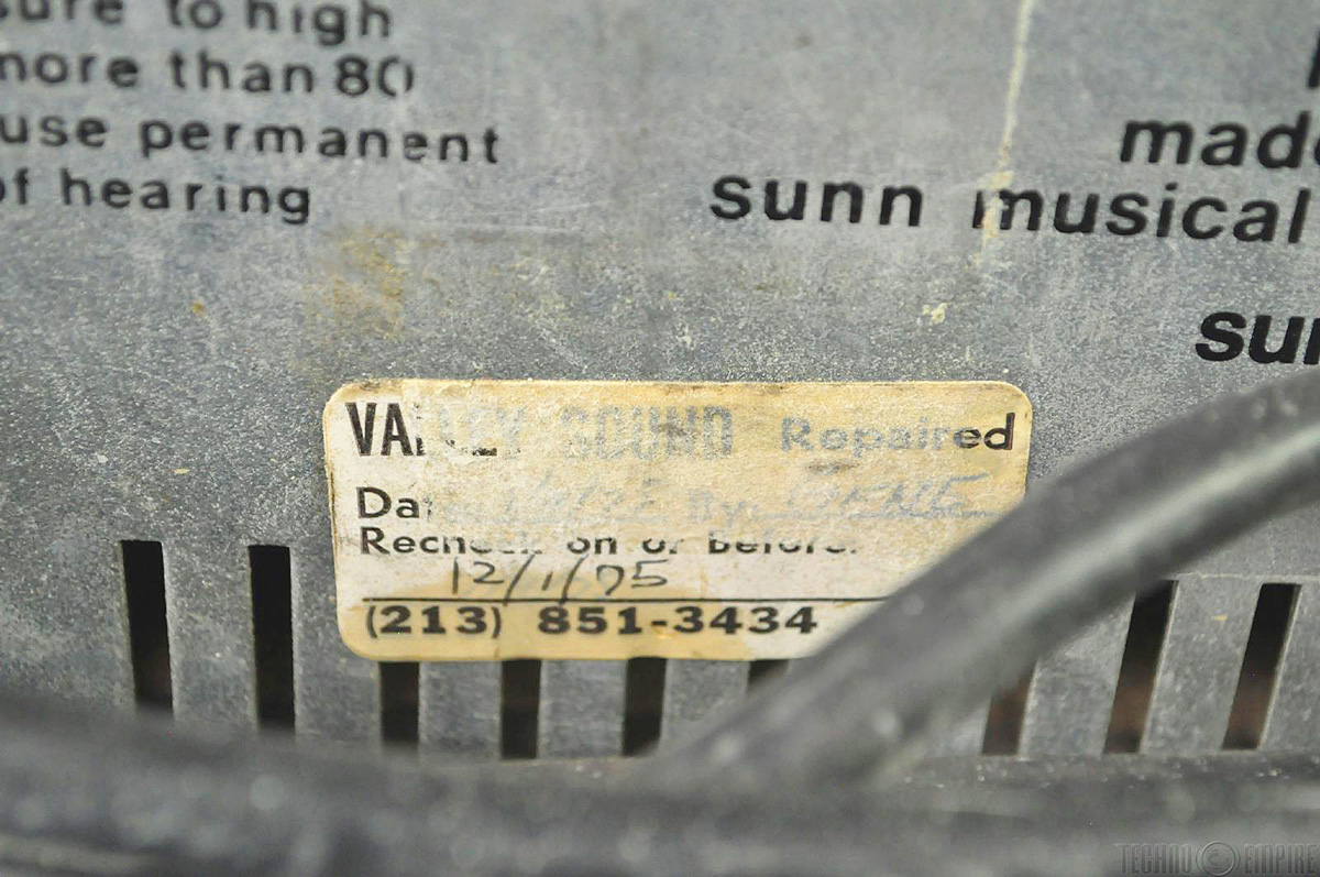 EDDIE VAN HALEN’s SUNN O))) Model T SN: 34300 for sale on eBay