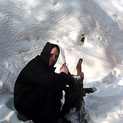 Attila Csihar original photo shoot for SUNN O))) "White2" album, 2003