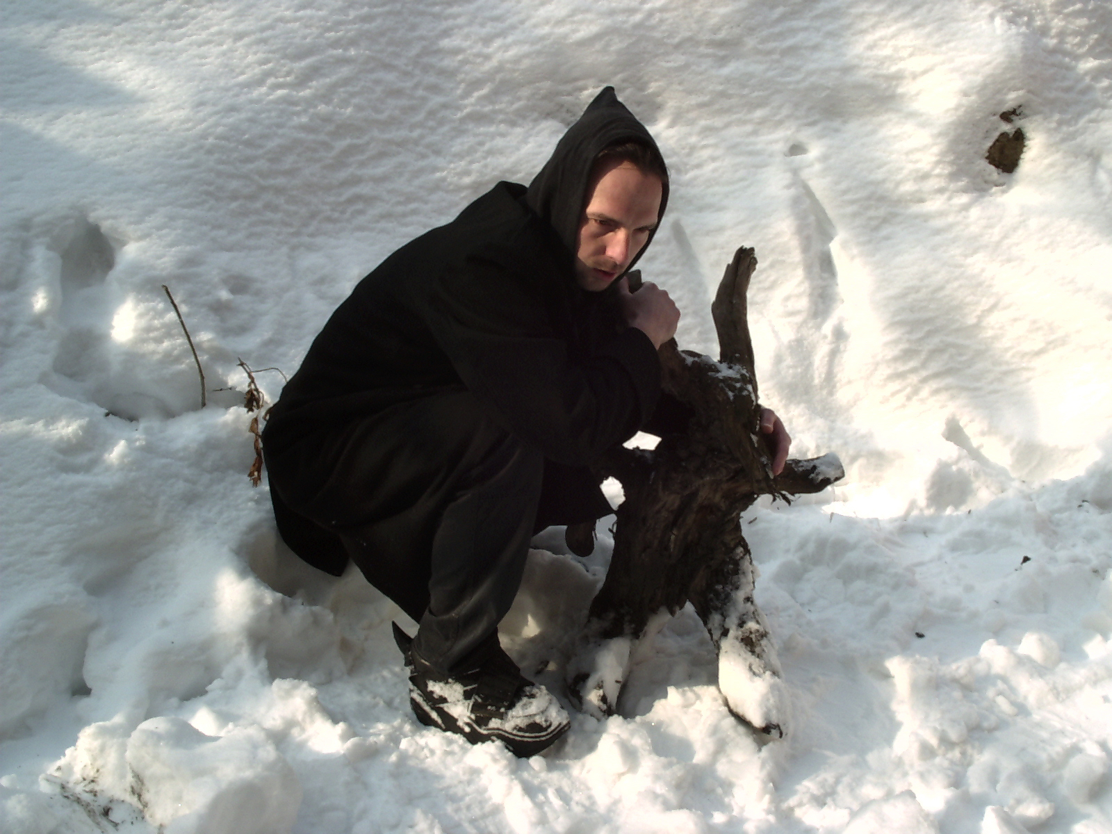 Attila Csihar original photo shoot for SUNN O))) "White2" album, 2003
