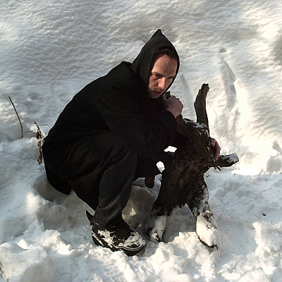 Attila Csihar original photo shoot for SUNN O))) "White2" album, 2003