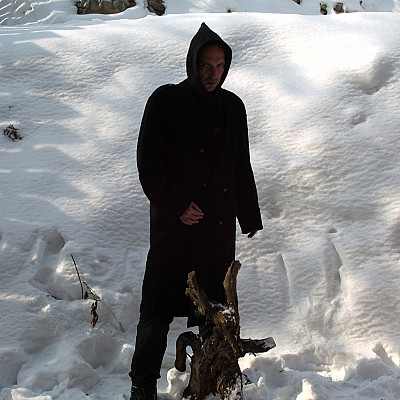 Attila Csihar original photo shoot for SUNN O))) "White2" album, 2003