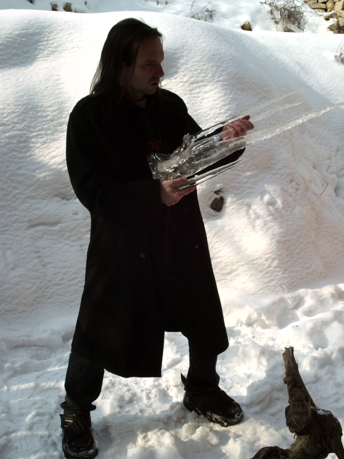 Attila Csihar original photo shoot for SUNN O))) "White2" album, 2003