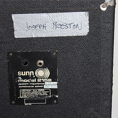 Joseph Preston SUNN O))) 215B cabinet
