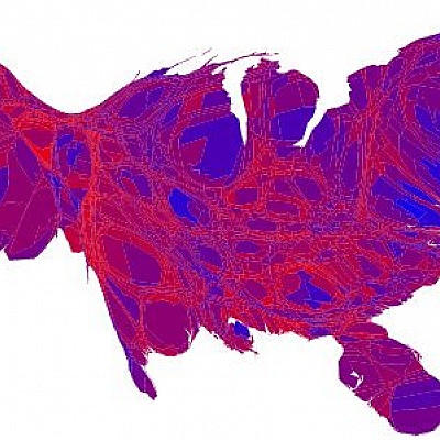 Maps and cartograms of the 2004 US presidential election results
